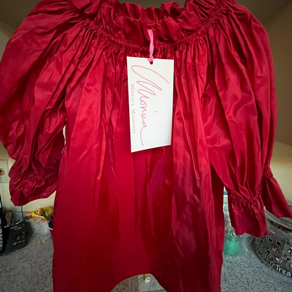 NWT-Off the Shoulder Blouse - Red